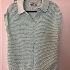 Weatherproof Light Green V-Neck Sweater Vest